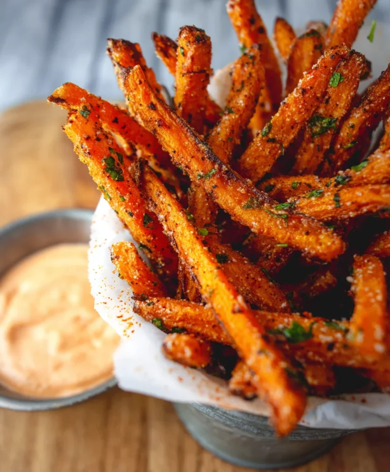 Baked Carrot Fries – Easy Paprika Garlic Aioli
