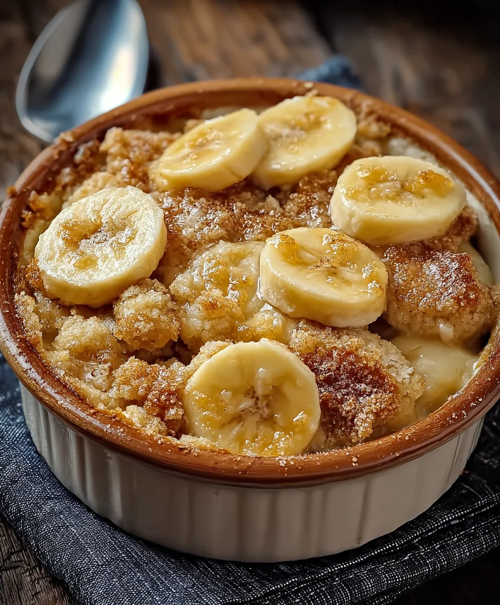 Southern Banana Cobbler Delight- Easy Dessert Recipe