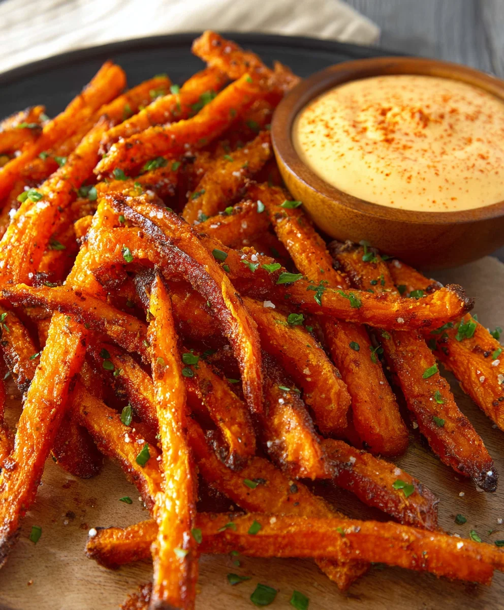 Baked Carrot Fries - Easy Paprika Garlic Aioli