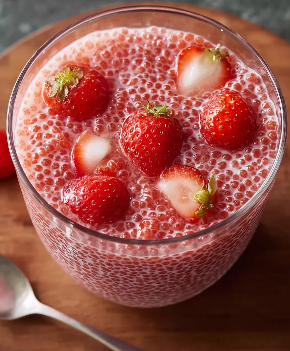 Easy Strawberry Sago Dessert Recipe