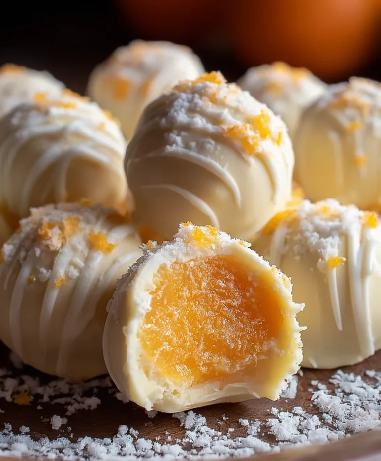 White Chocolate Orange Truffles – Creamsicle Delight