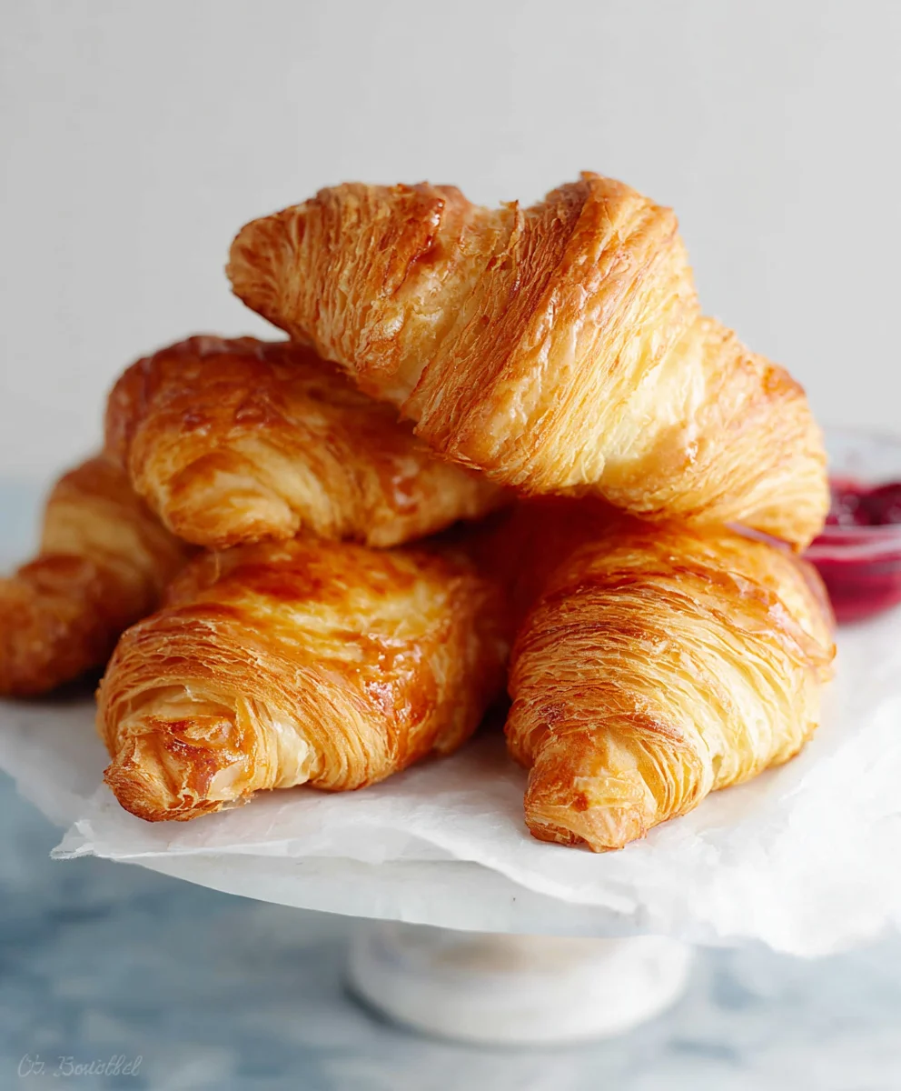 Flaky Homemade Croissants- Easy Recipe