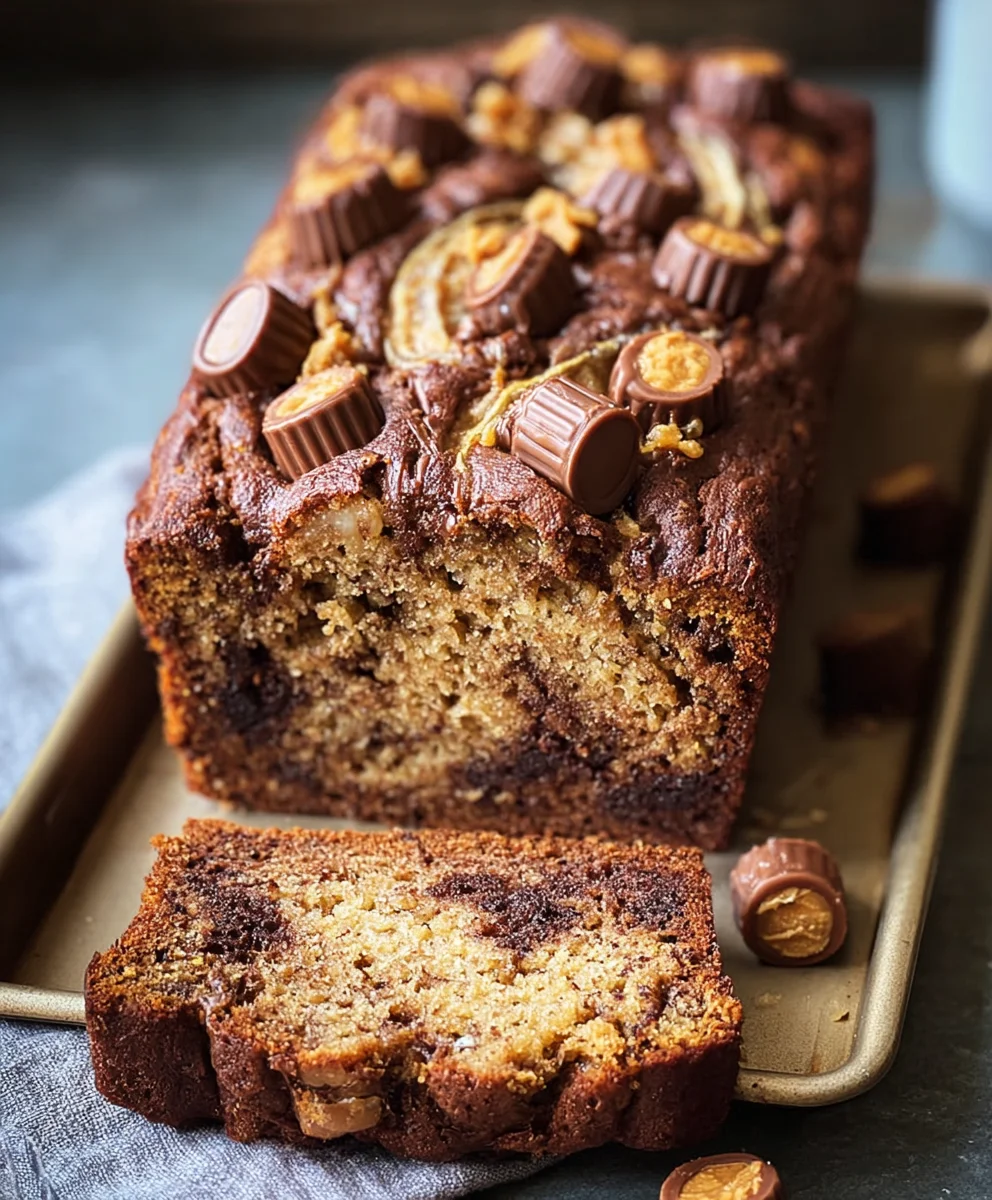 Reese's Peanut Butter Banana Bread Recipe-Delicious Twist