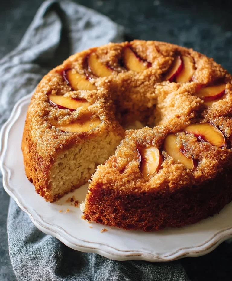 Vegan Peach Coffee Cake – Easy & Delicious Treat