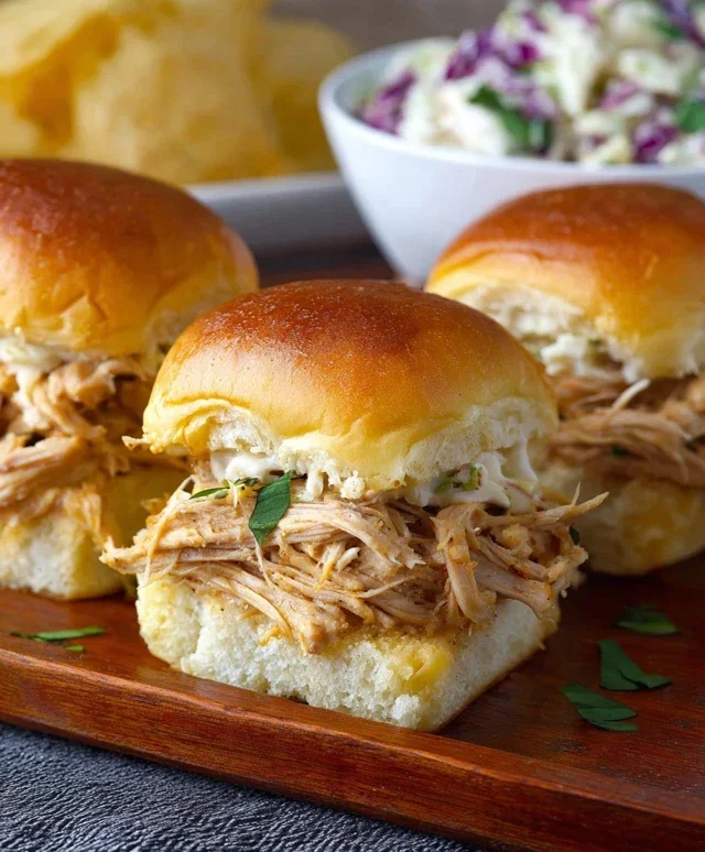 Crock Pot Mississippi Chicken Sliders
