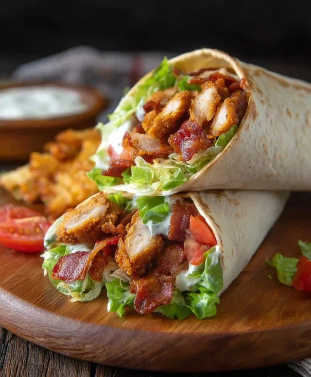 Crispy Chicken Beef Beef Bacon Ranch Wrap