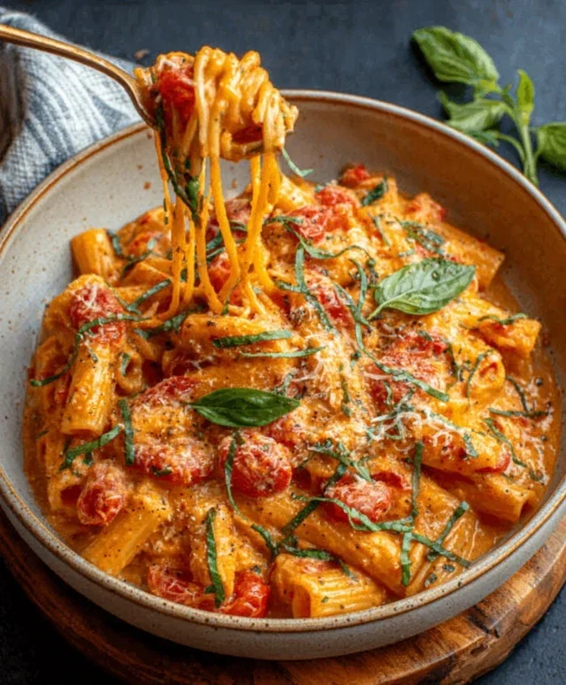 Creamy Tomato Garlic Pasta