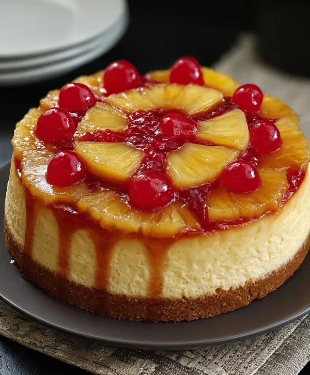 Pineapple Upside-Down Cheesecake Recipe