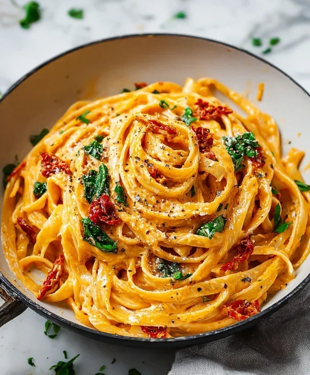 Vegan Creamy Sun Dried Tomato Pasta Recipe