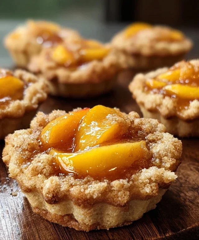 Peach Cobbler Cookie Cups