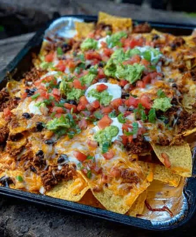 Campfire Grilled Nachos