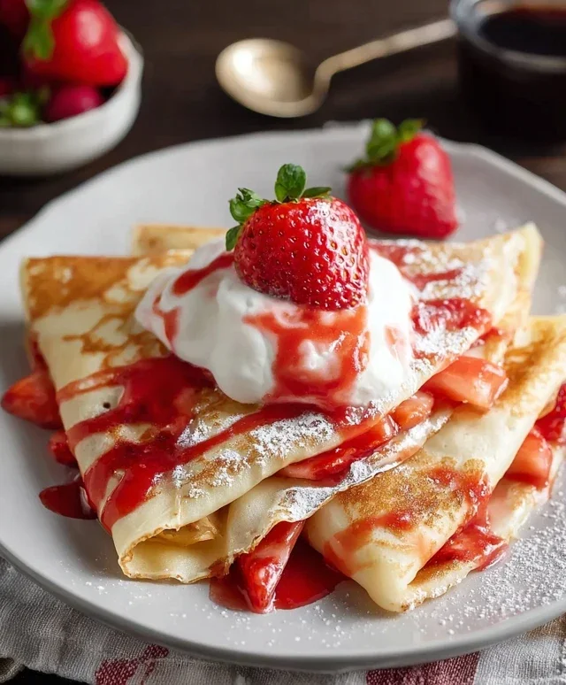 Strawberry Crepes