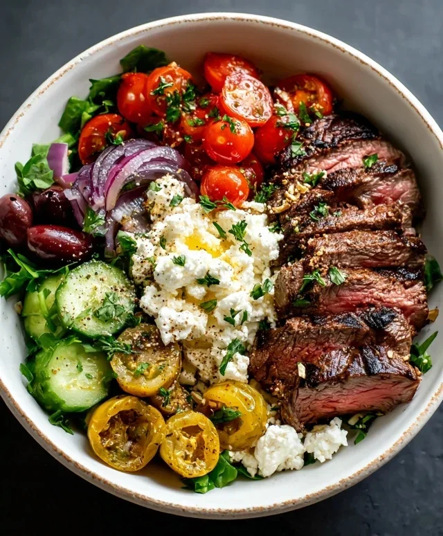 Mediterranean Steak Bowl Recipe