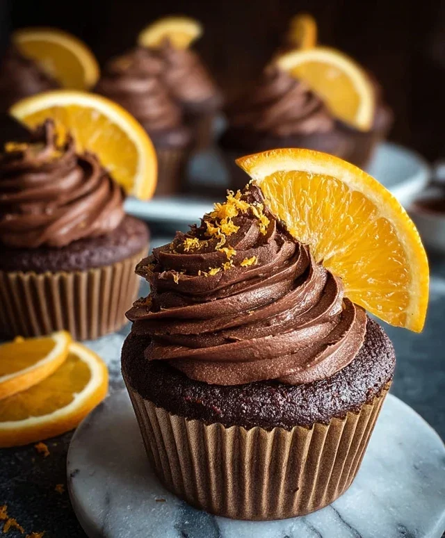Orange Chocolate Cupcakes