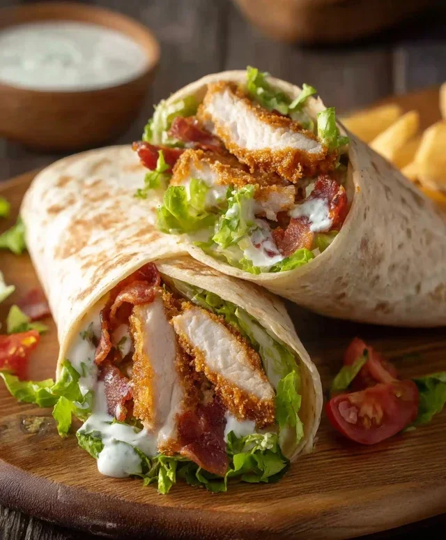 Crispy Chicken Beef Beef Bacon Ranch Wrap