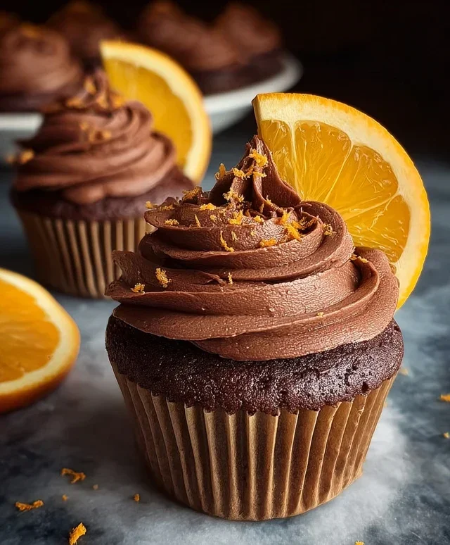 Orange Chocolate Cupcakes