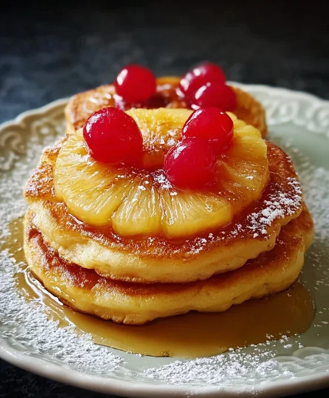 Pineapple Upside-Down Pancakes