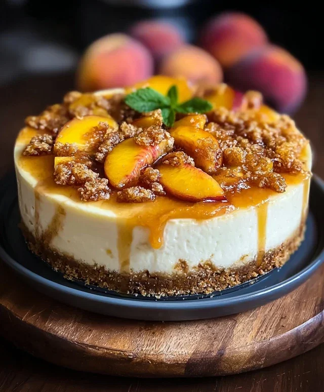 Peach Cobbler Cheesecake Recipe