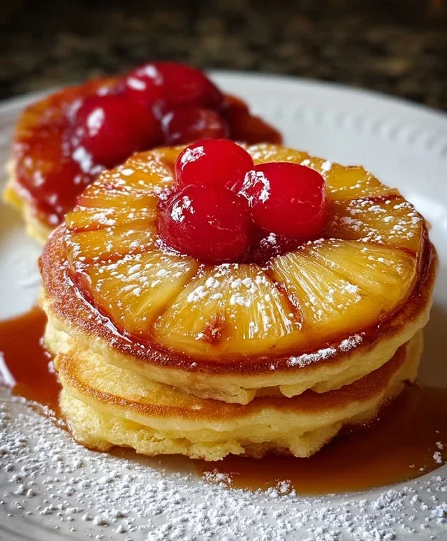 Pineapple Upside-Down Pancakes