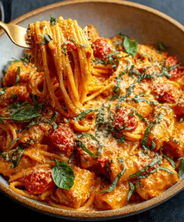Creamy Tomato Garlic Pasta
