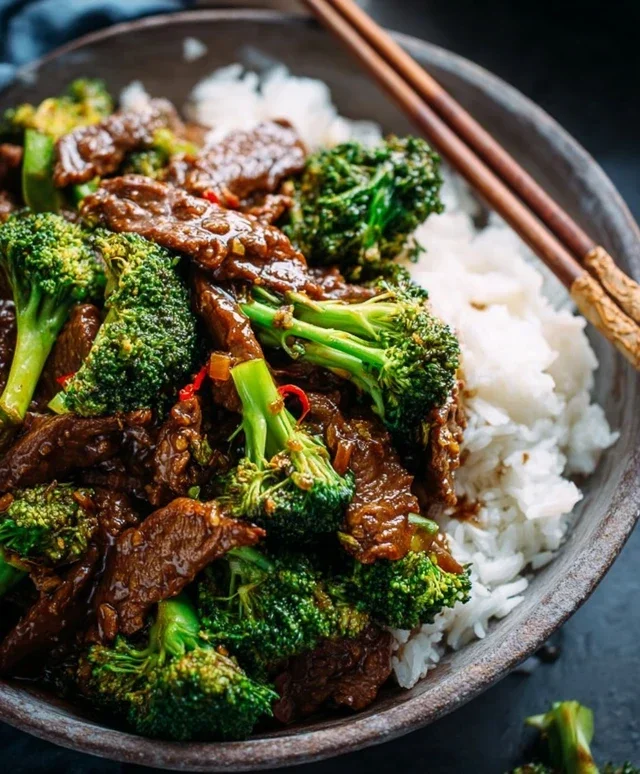 Chinese Beef and Broccoli (牛肉炒西兰花)