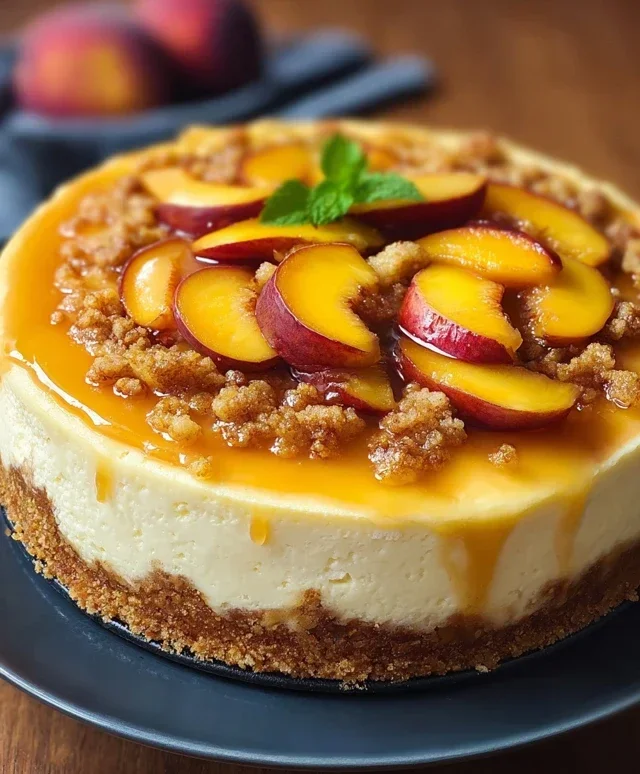 Peach Cobbler Cheesecake Recipe