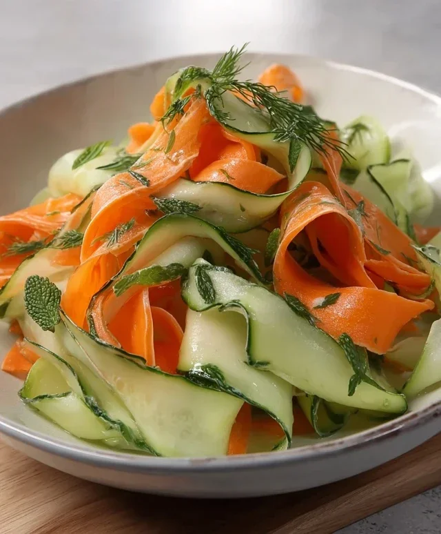 Carrot and Cucumber Ribbon Salad