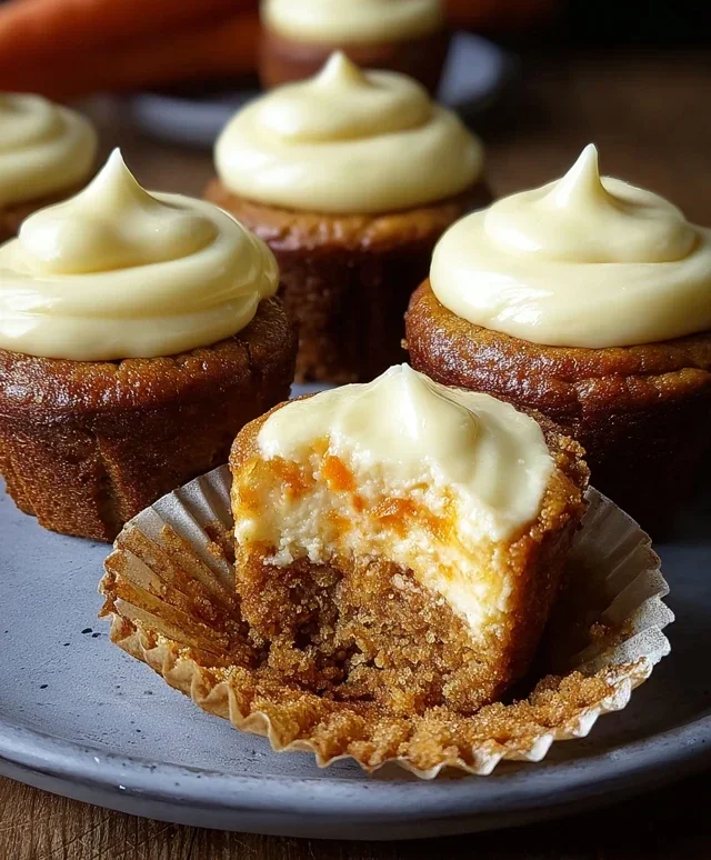 Carrot Cheesecake Cupcakes