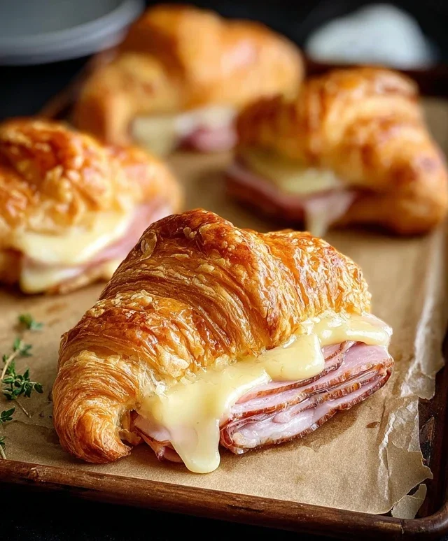 Turkey & Beef Beef Ham Croissant Melts