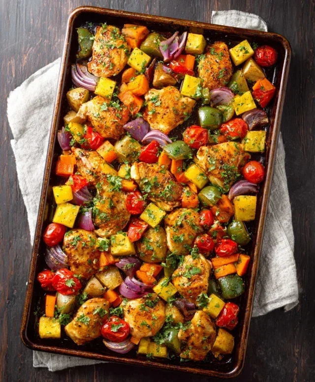 Hawaiian Chicken Sheet Pan