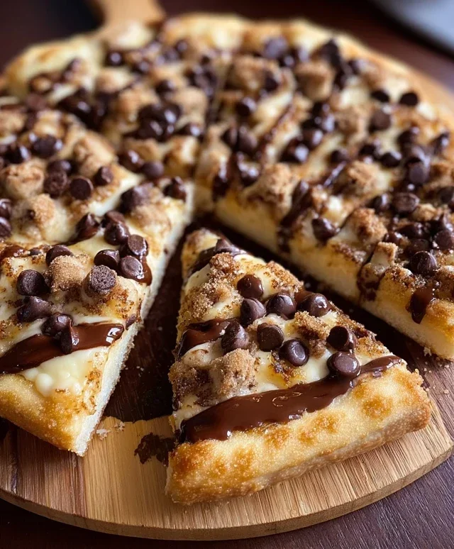 Chocolate Chip Dessert Pizza