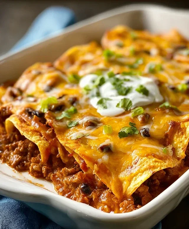 Tortilla Chip Enchiladas