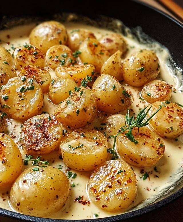 Creamy Garlic Sauce Potatoes