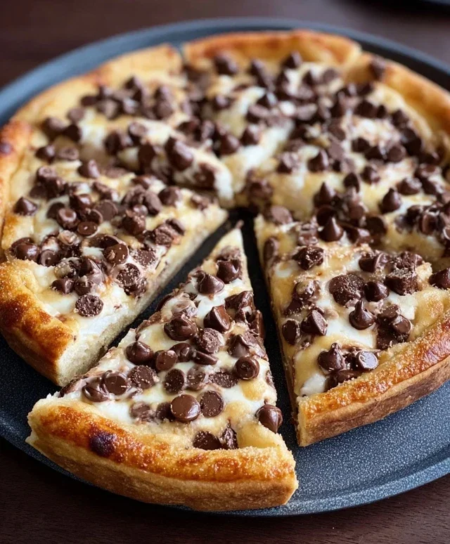 Chocolate Chip Dessert Pizza