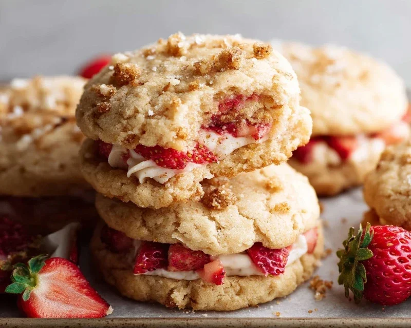 Strawberry Shortcake Cookies