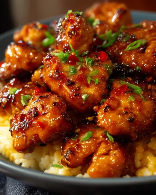 Sweet and Spicy Honey Pepper Chicken