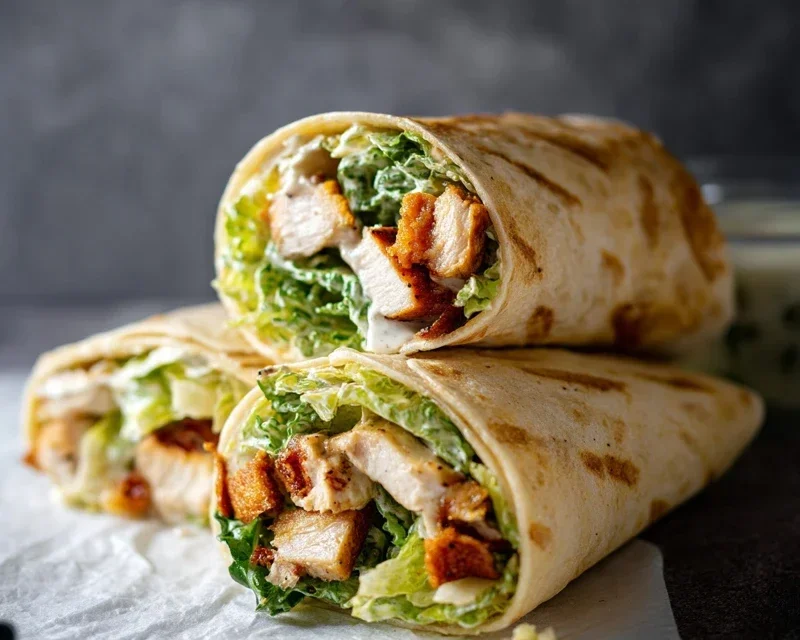 Chicken Caesar Wraps