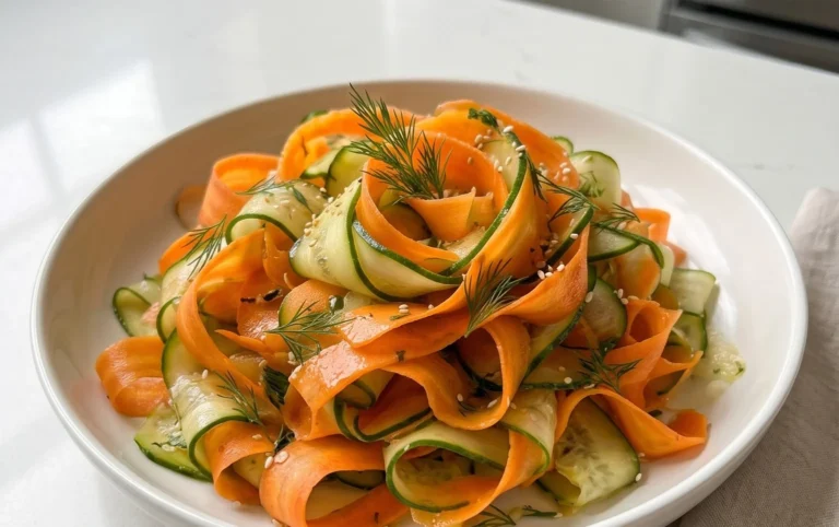 Carrot and Cucumber Ribbon Salad