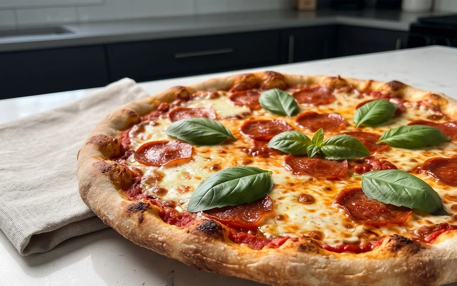An excellent No Yeast Pizza Dough - quick easy homemade pizza!