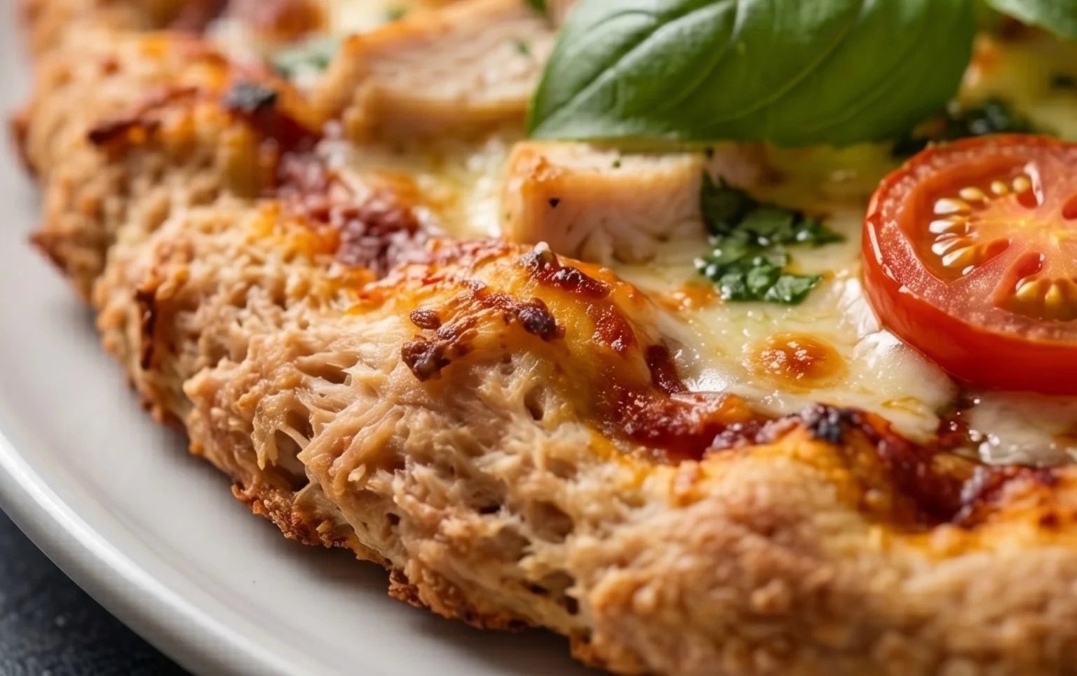 Chicken Crust Pizza (Low Carb + High Protein