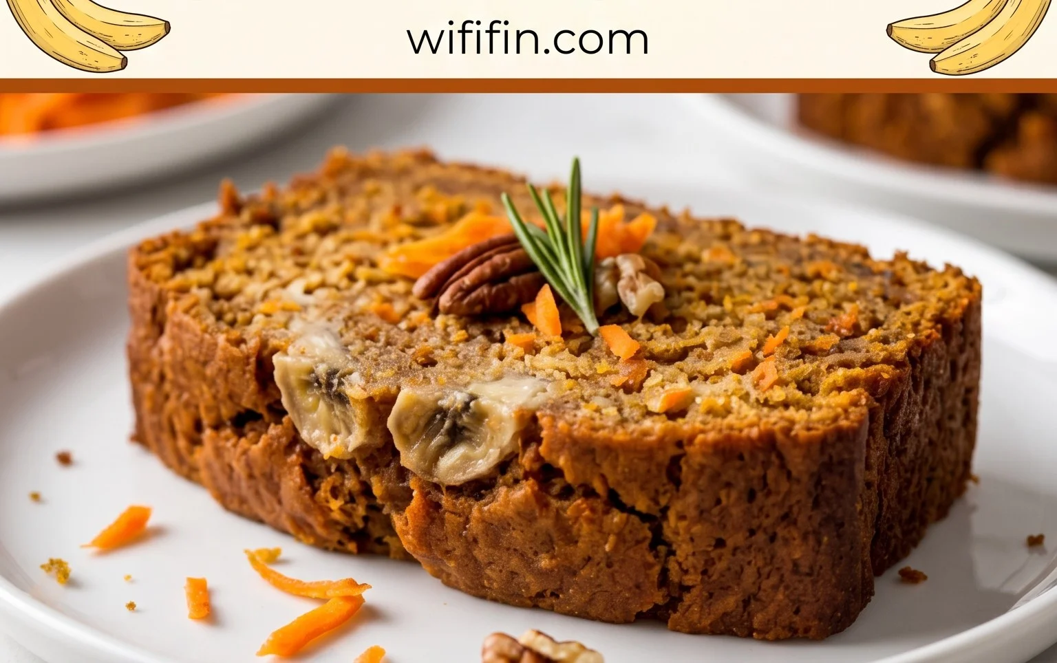 Dairy Free Carrot Cake Banana Bread