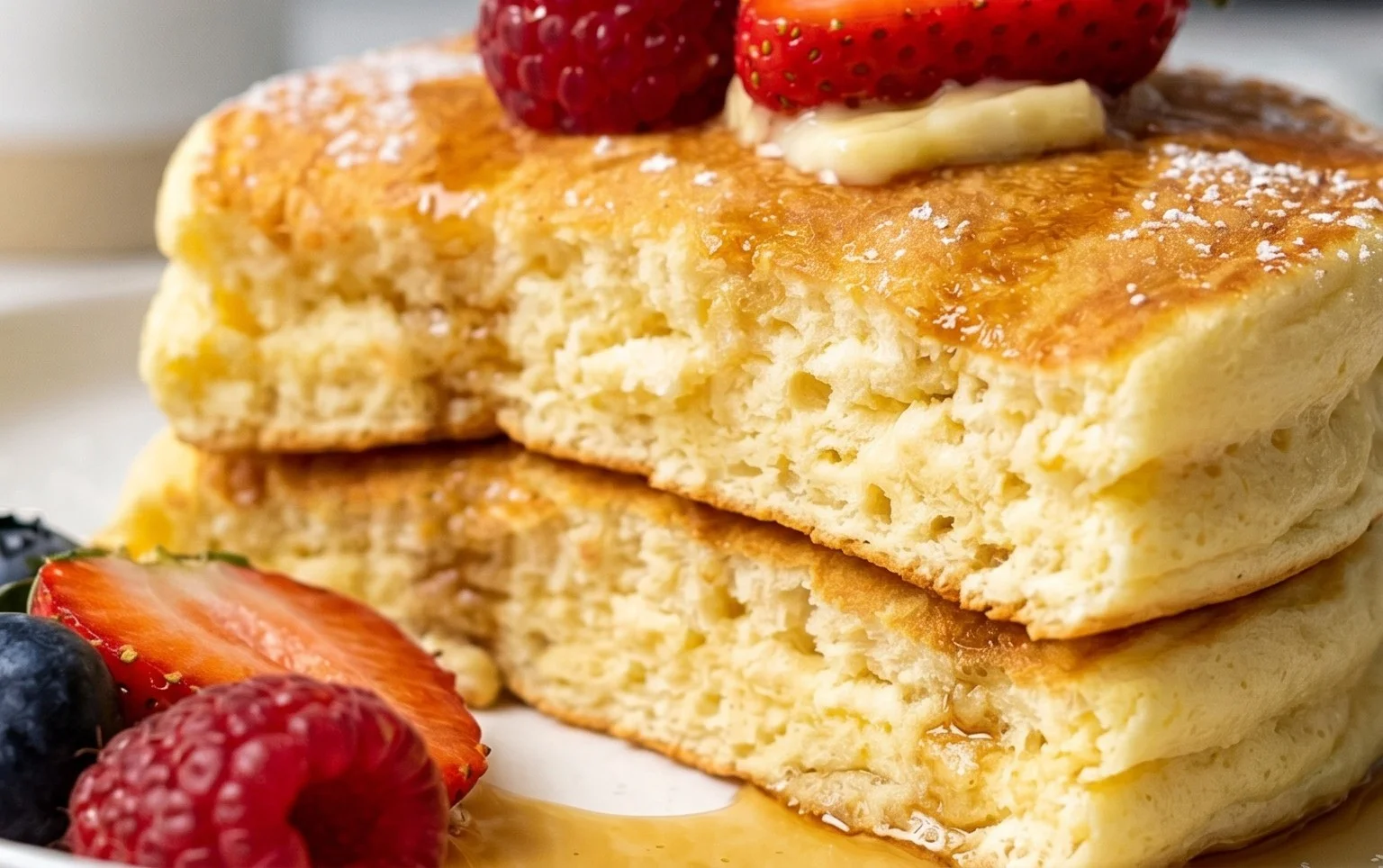 Fluffy Japanese Soufflé Pancakes