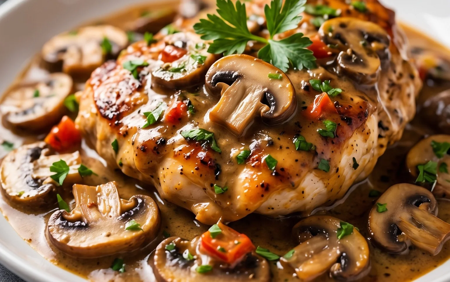 Creamy Mushroom Chicken Recipe