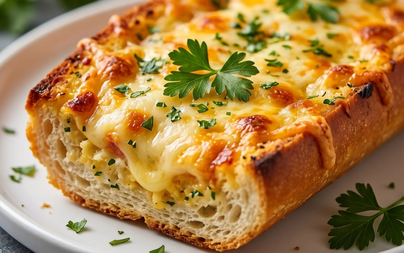BEST CHEESY GARLIC BREAD RECIPE
