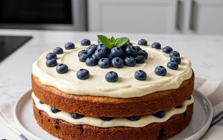 Nova Scotia Blueberry Cream Cake