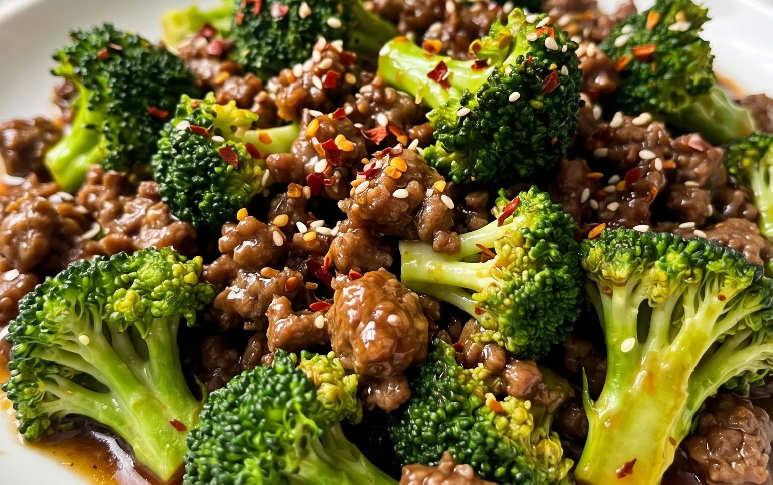 Ground Beef and Broccoli
