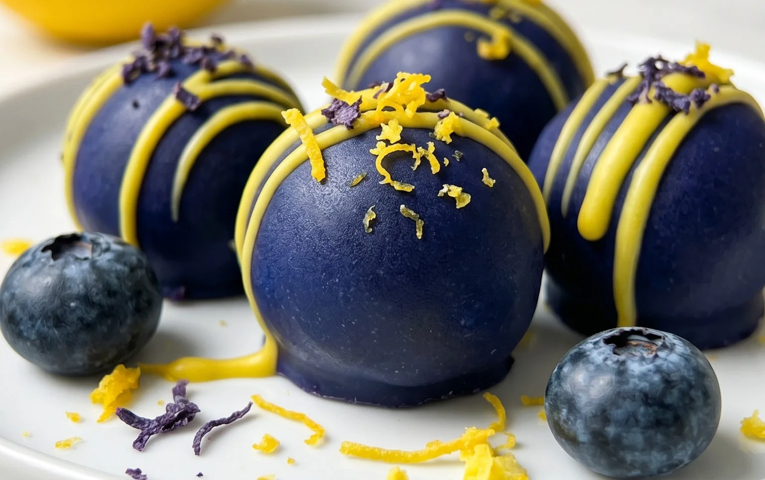 LEMON BLUEBERRY TRUFFLES 