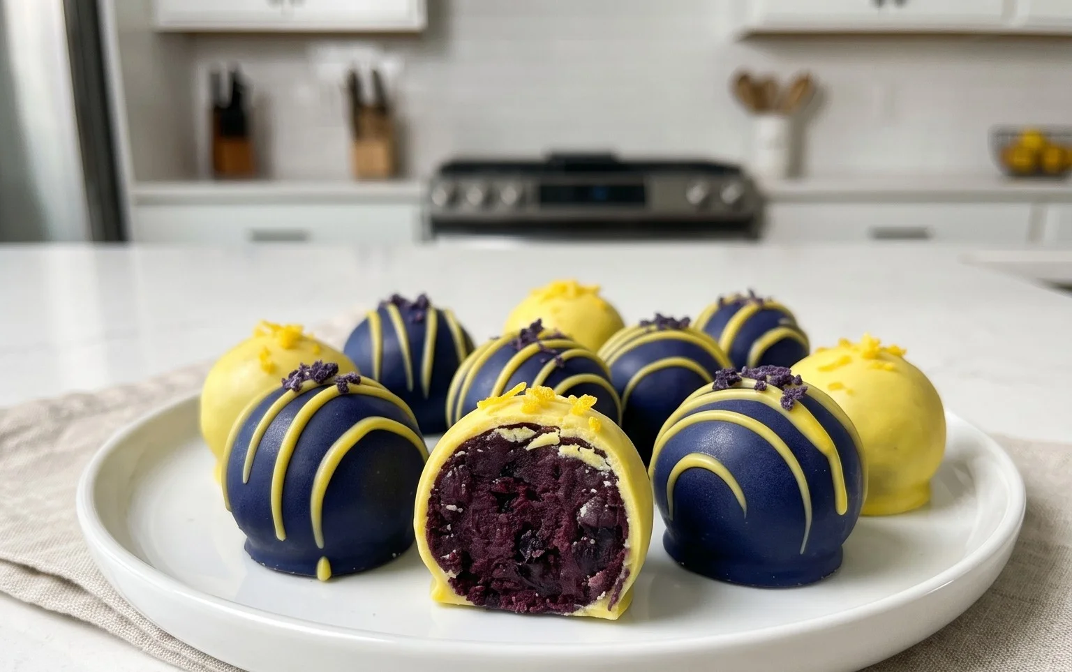 LEMON BLUEBERRY TRUFFLES 