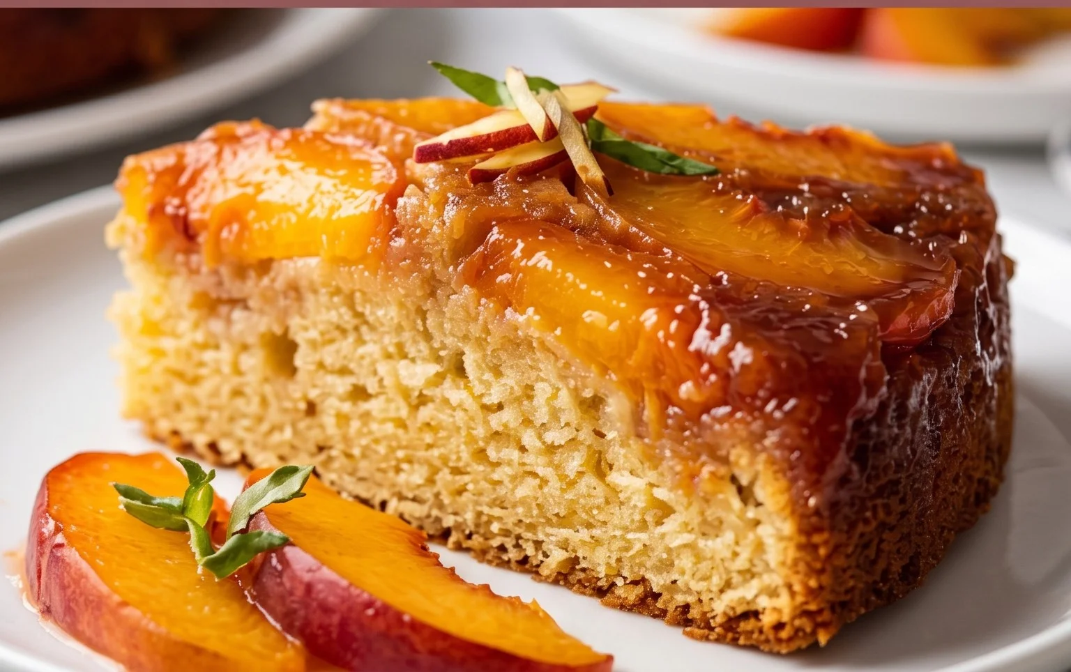 Peach Upside-Down Cake Recipe