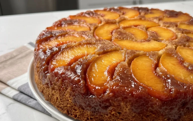 Peach Upside-Down Cake Recipe